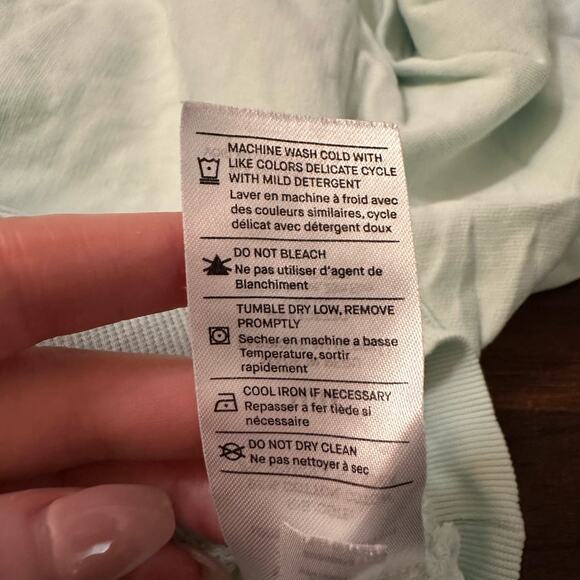 Vince. light seafoam blue long sleeve cotton cardigan size M - Picture 8 of 11